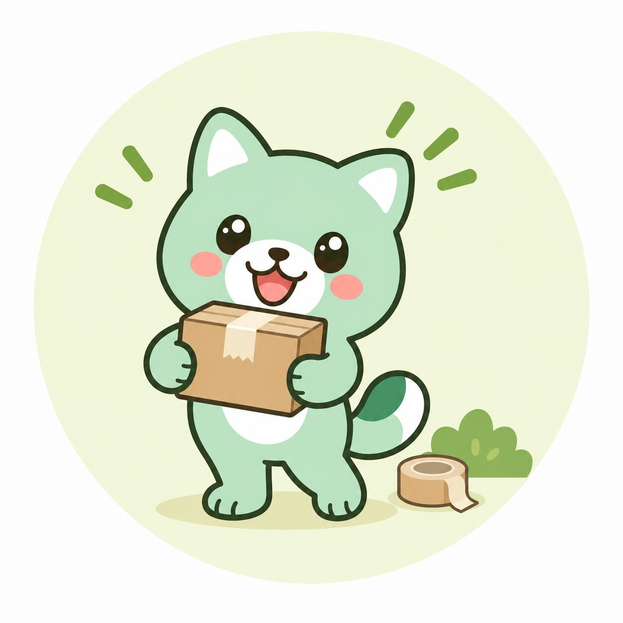 Ilustrasi dokumen dan paket kecil