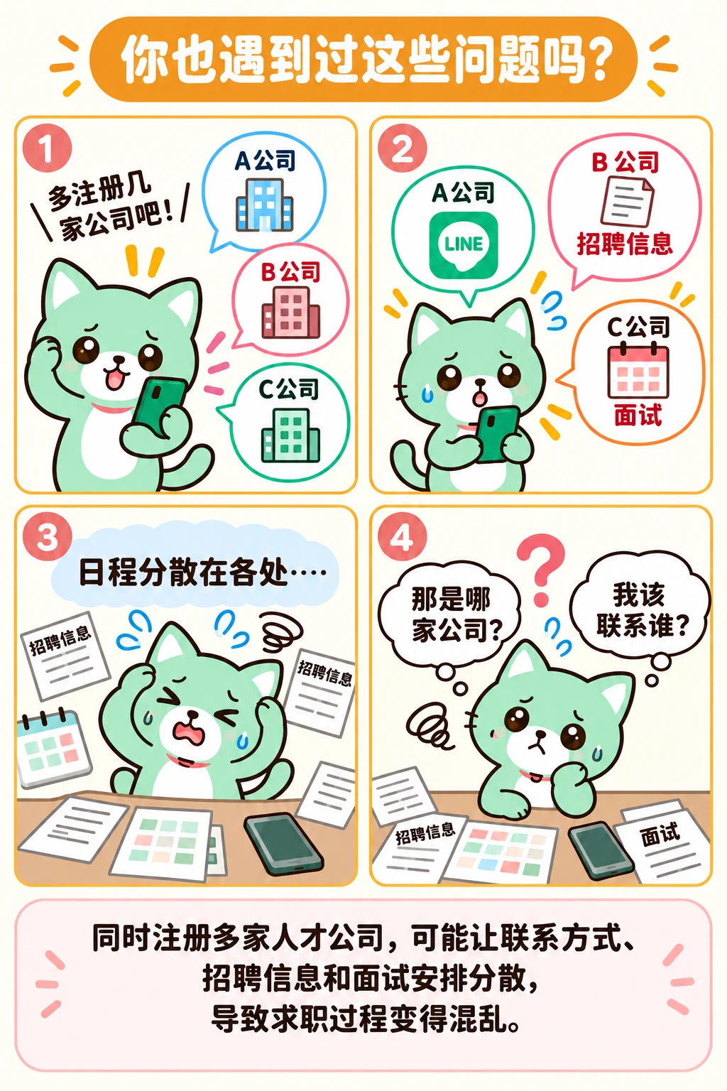 同时注册多家人才公司的求职困扰