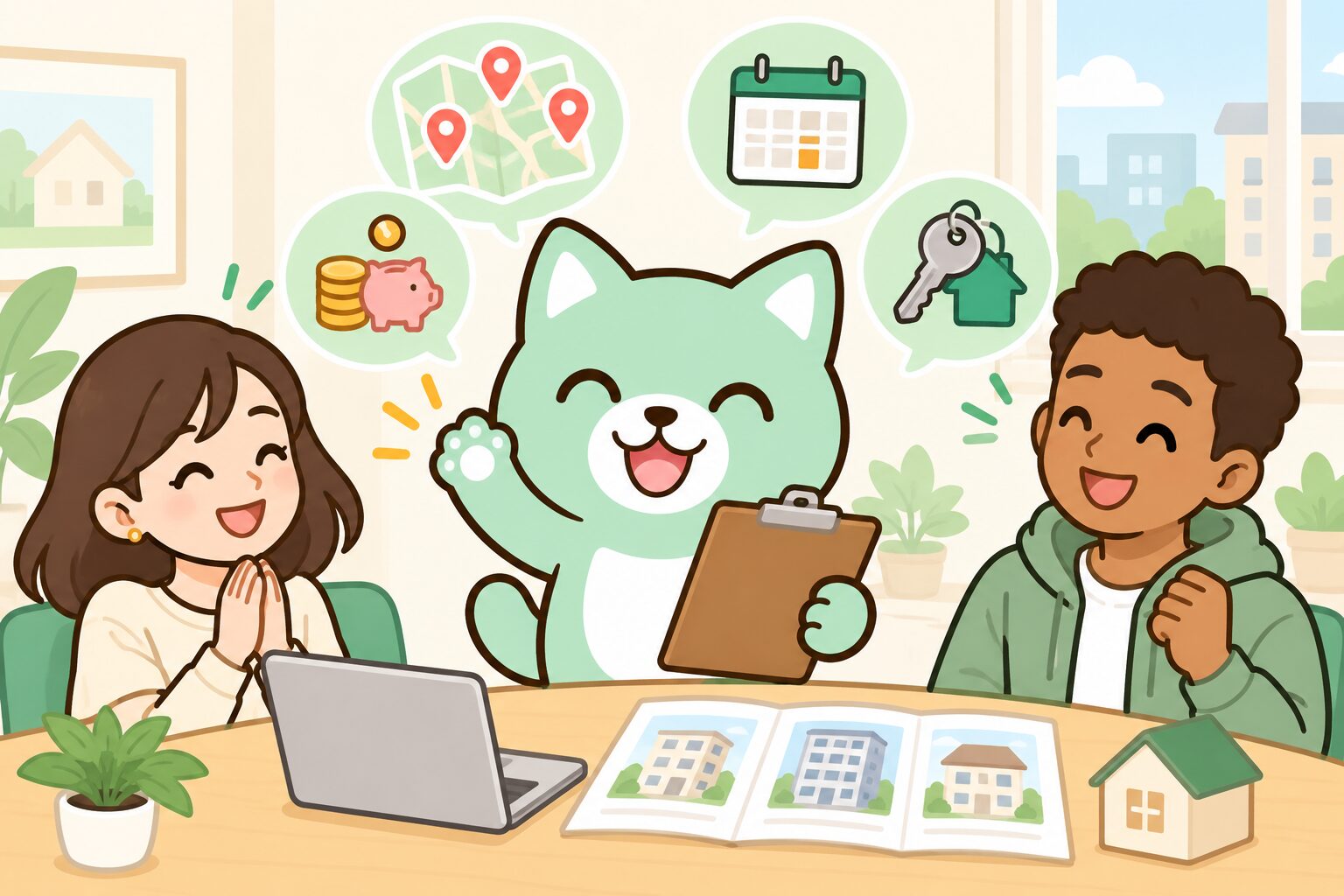 希望する不動産会社の特徴を確認するイメージ