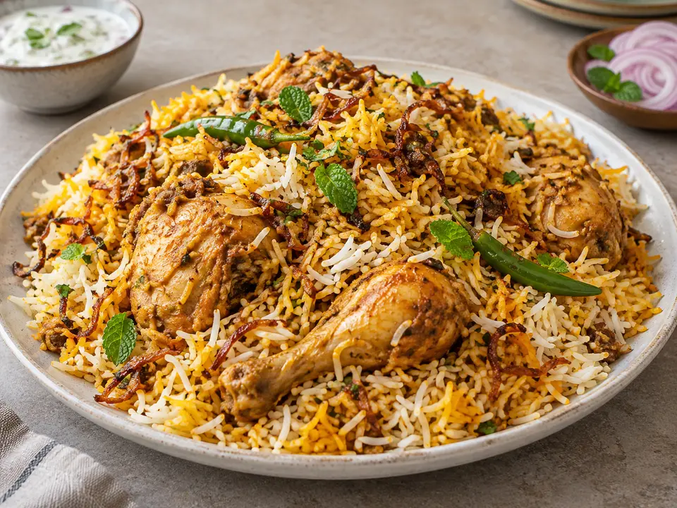 パキスタン料理 鶏肉のビリヤニ