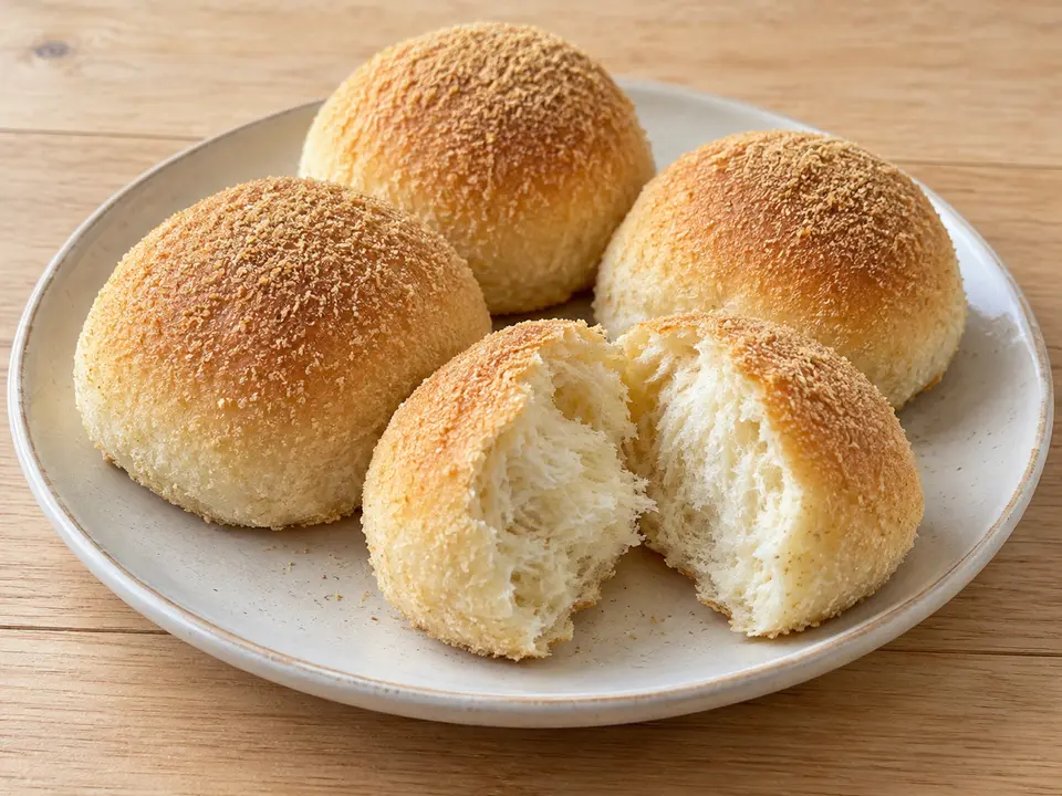 フィリピン料理 パンデサル 小さなパンとやわらかい中身
