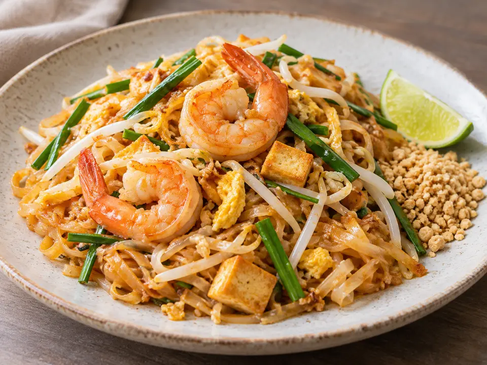 タイ料理 パッタイ えびと米麺のいため料理