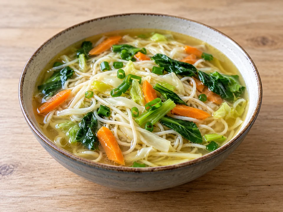 ネパール料理 トゥクパ 野菜と麺のスープ